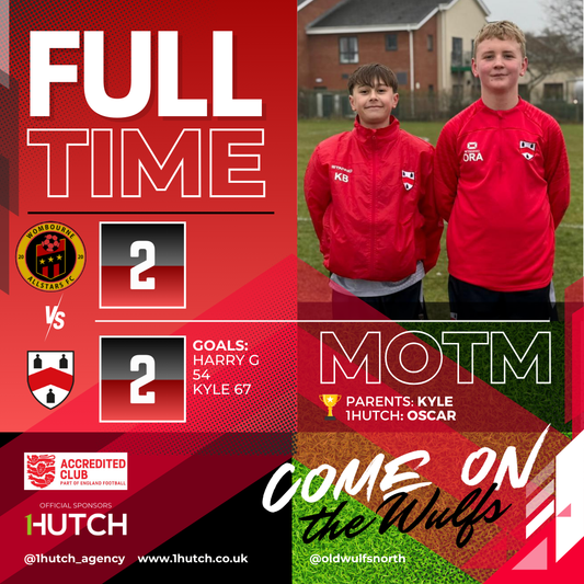 WOMBOURNE ALLSTARS 2 - 2 OLD WULFS